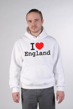 Толстовка, свитшот, футболка I Love England