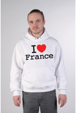 Толстовка, свитшот, футболка I Love France