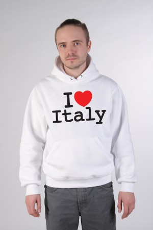 Толстовка, свитшот, футболка I Love Italy