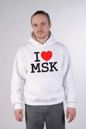 Толстовка, свитшот, футболка I Love MSK