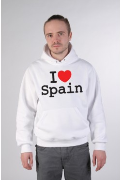 Толстовка, свитшот, футболка I Love Spain (я люблю Испанию)