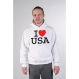 Толстовка, свитшот, футболка I Love USA
