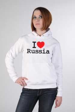 Толстовка, свитшот, футболка I Love Russia