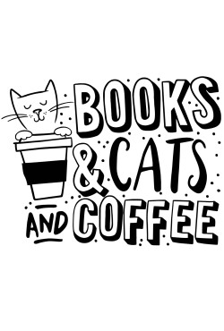 Толстовка, свитшот, футболка Books&Cats&Coffee
