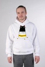  Худи с принтом Кот Антидепрессант, свитшот с принтом Кот Антидепрессант, футболка с принтом  Кот Антидепрессант