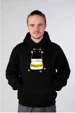  Худи с принтом Кот Антидепрессант, свитшот с принтом Кот Антидепрессант, футболка с принтом  Кот Антидепрессант