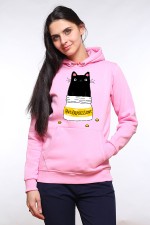  Худи с принтом Кот Антидепрессант, свитшот с принтом Кот Антидепрессант, футболка с принтом  Кот Антидепрессант