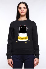  Худи с принтом Кот Антидепрессант, свитшот с принтом Кот Антидепрессант, футболка с принтом  Кот Антидепрессант