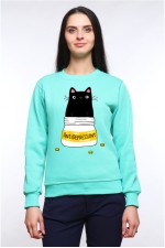 Худи с принтом Кот Антидепрессант, свитшот с принтом Кот Антидепрессант, футболка с принтом  Кот Антидепрессант