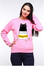  Худи с принтом Кот Антидепрессант, свитшот с принтом Кот Антидепрессант, футболка с принтом  Кот Антидепрессант