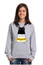  Худи с принтом Кот Антидепрессант, свитшот с принтом Кот Антидепрессант, футболка с принтом  Кот Антидепрессант