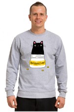  Худи с принтом Кот Антидепрессант, свитшот с принтом Кот Антидепрессант, футболка с принтом  Кот Антидепрессант