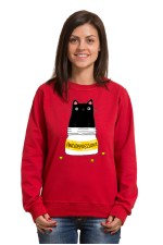  Худи с принтом Кот Антидепрессант, свитшот с принтом Кот Антидепрессант, футболка с принтом  Кот Антидепрессант