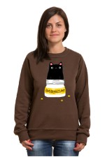  Худи с принтом Кот Антидепрессант, свитшот с принтом Кот Антидепрессант, футболка с принтом  Кот Антидепрессант