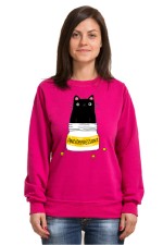  Худи с принтом Кот Антидепрессант, свитшот с принтом Кот Антидепрессант, футболка с принтом  Кот Антидепрессант