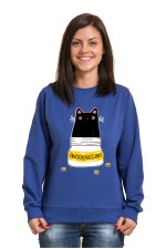  Худи с принтом Кот Антидепрессант, свитшот с принтом Кот Антидепрессант, футболка с принтом  Кот Антидепрессант