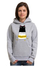  Худи с принтом Кот Антидепрессант, свитшот с принтом Кот Антидепрессант, футболка с принтом  Кот Антидепрессант