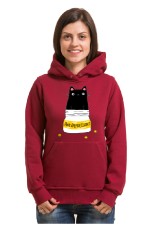  Худи с принтом Кот Антидепрессант, свитшот с принтом Кот Антидепрессант, футболка с принтом  Кот Антидепрессант