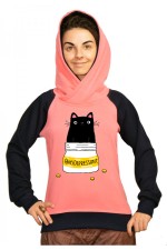  Худи с принтом Кот Антидепрессант, свитшот с принтом Кот Антидепрессант, футболка с принтом  Кот Антидепрессант