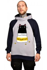  Худи с принтом Кот Антидепрессант, свитшот с принтом Кот Антидепрессант, футболка с принтом  Кот Антидепрессант