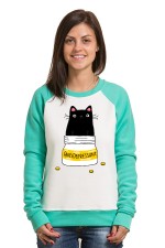  Худи с принтом Кот Антидепрессант, свитшот с принтом Кот Антидепрессант, футболка с принтом  Кот Антидепрессант