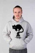  Худи с принтом Кот Джин, свитшот с принтом Кот Джин, футболка с принтом Кот Джин