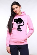  Худи с принтом Кот Джин, свитшот с принтом Кот Джин, футболка с принтом Кот Джин