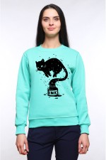  Худи с принтом Кот Джин, свитшот с принтом Кот Джин, футболка с принтом Кот Джин