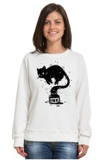  Худи с принтом Кот Джин, свитшот с принтом Кот Джин, футболка с принтом Кот Джин