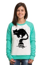  Худи с принтом Кот Джин, свитшот с принтом Кот Джин, футболка с принтом Кот Джин