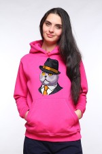  Худи с принтом Кот в шляпе, свитшот с принтом Кот в шляпе, футболка с принтом Кот в шляпе