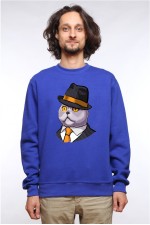  Худи с принтом Кот в шляпе, свитшот с принтом Кот в шляпе, футболка с принтом Кот в шляпе