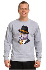  Худи с принтом Кот в шляпе, свитшот с принтом Кот в шляпе, футболка с принтом Кот в шляпе