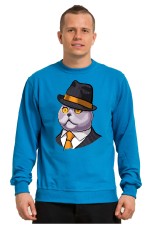  Худи с принтом Кот в шляпе, свитшот с принтом Кот в шляпе, футболка с принтом Кот в шляпе