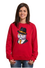  Худи с принтом Кот в шляпе, свитшот с принтом Кот в шляпе, футболка с принтом Кот в шляпе