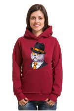  Худи с принтом Кот в шляпе, свитшот с принтом Кот в шляпе, футболка с принтом Кот в шляпе