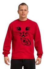  Худи с принтом Мяу, свитшот с принтом  Мяу, футболка с принтом Мяу