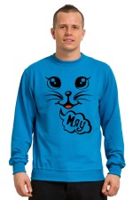  Худи с принтом Мяу, свитшот с принтом  Мяу, футболка с принтом Мяу