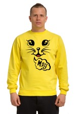  Худи с принтом Мяу, свитшот с принтом  Мяу, футболка с принтом Мяу