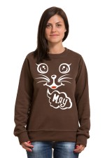  Худи с принтом Мяу, свитшот с принтом  Мяу, футболка с принтом Мяу