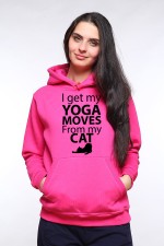 Толстовка, свитшот, футболка I got my yoga moves from my cat