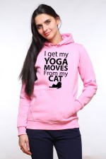 Толстовка, свитшот, футболка I got my yoga moves from my cat