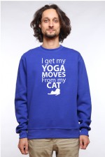 Толстовка, свитшот, футболка I got my yoga moves from my cat
