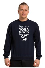 Толстовка, свитшот, футболка I got my yoga moves from my cat