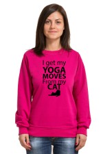 Толстовка, свитшот, футболка I got my yoga moves from my cat