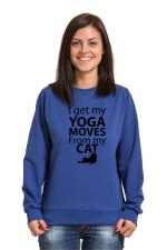 Толстовка, свитшот, футболка I got my yoga moves from my cat