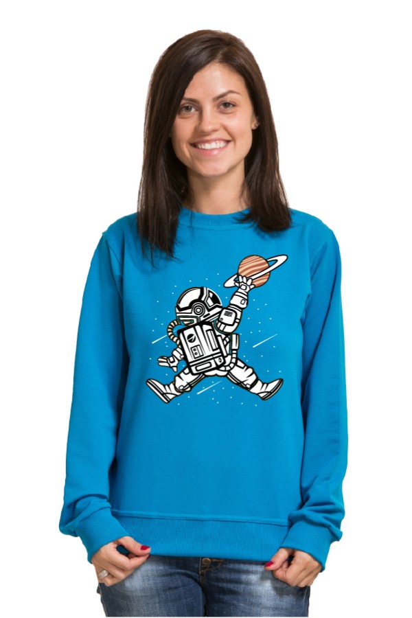 Толстовка, свитшот, футболка с рисунком космонавта