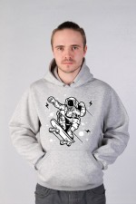 Толстовка, свитшот, футболка Астронавт - скейтер
