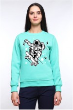 Толстовка, свитшот, футболка Астронавт - скейтер