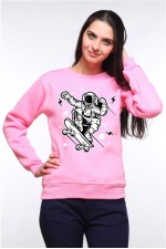 Толстовка, свитшот, футболка Астронавт - скейтер